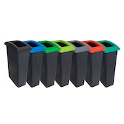 90L Wall Hugger Recycling Bin Base & Lids